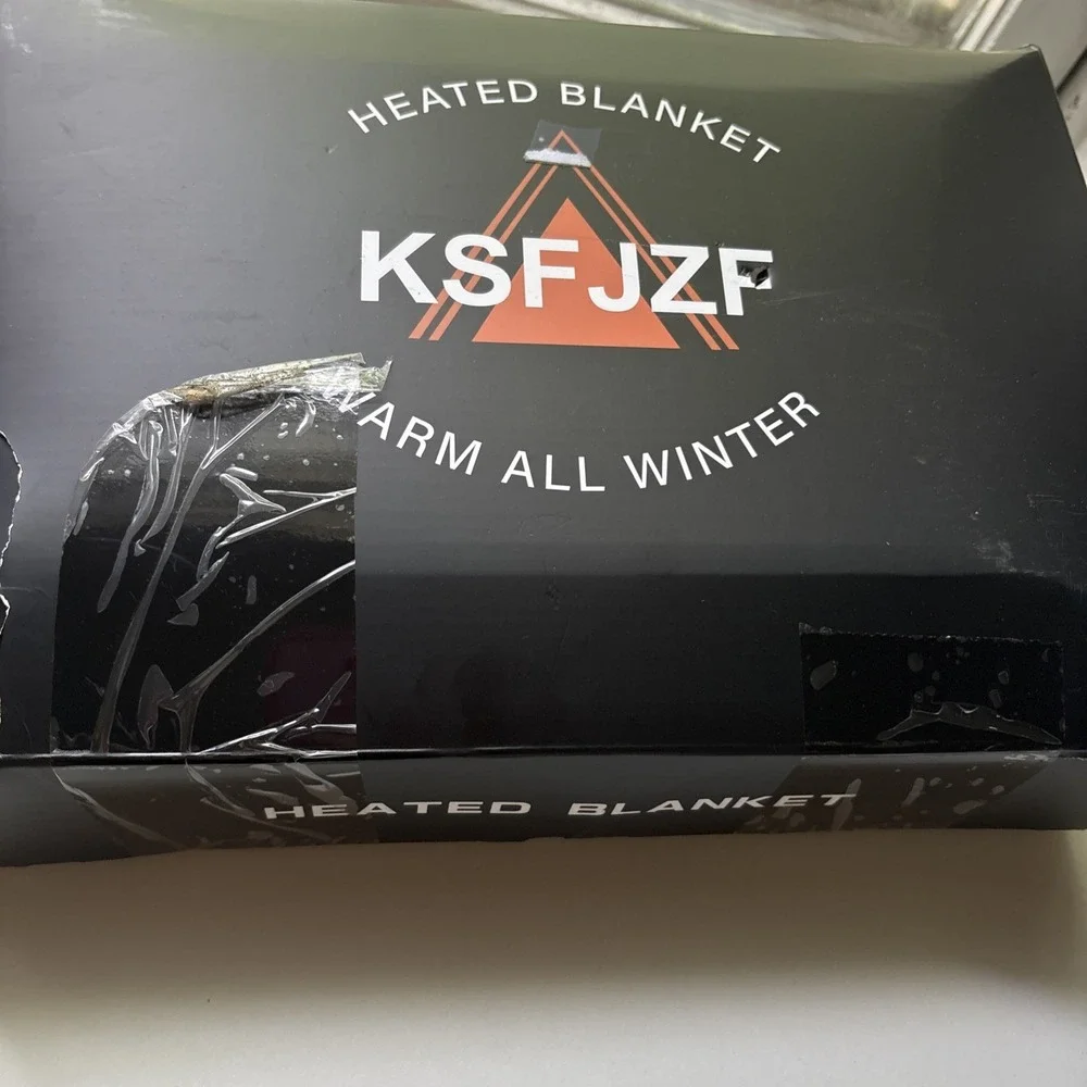 Shaggy Heated Throw Blanket with Power Bank 59 X 35.5